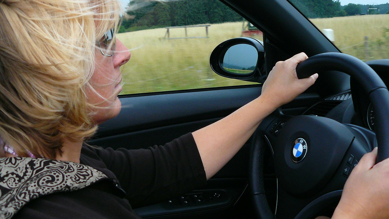 woman driving