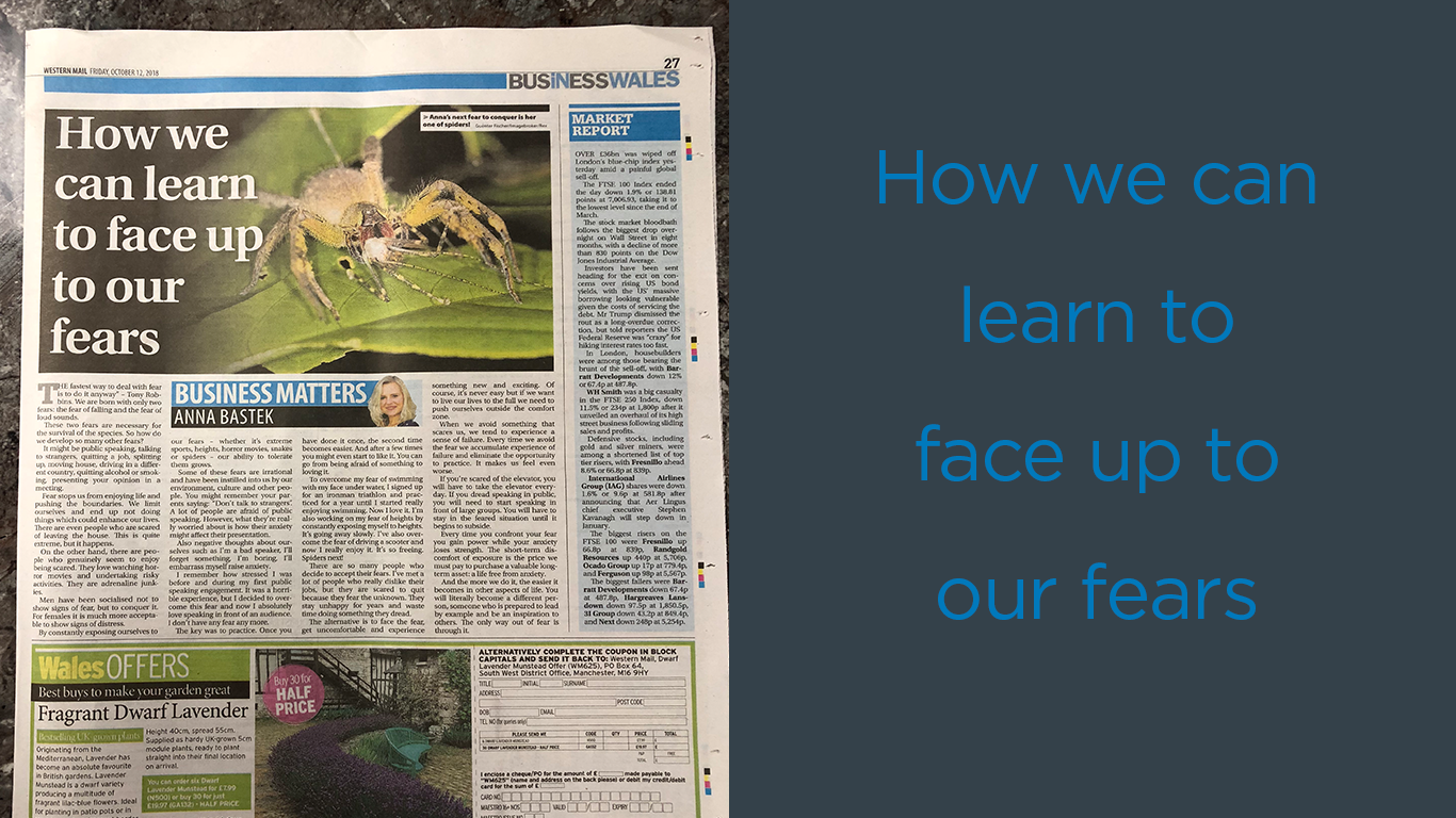 How we can learn to face up to our fears