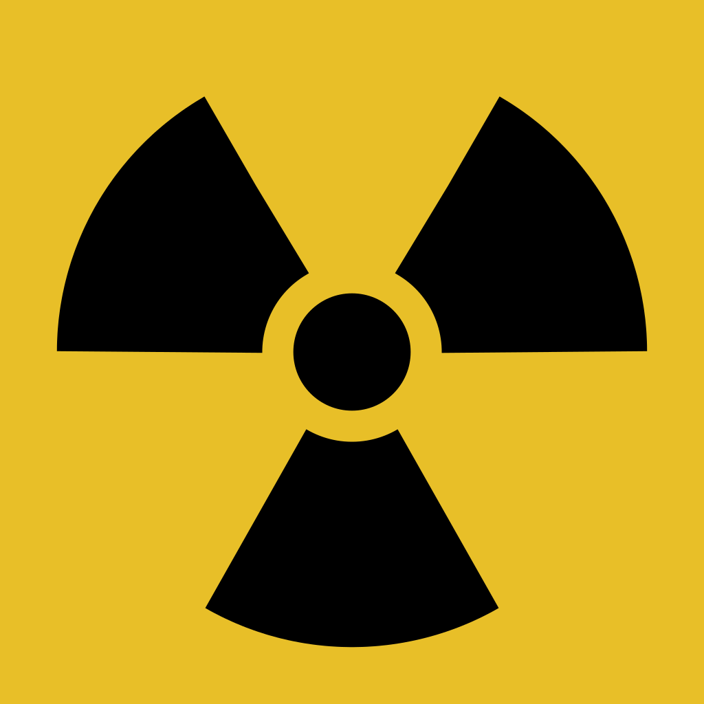 The radioactive warning symbol