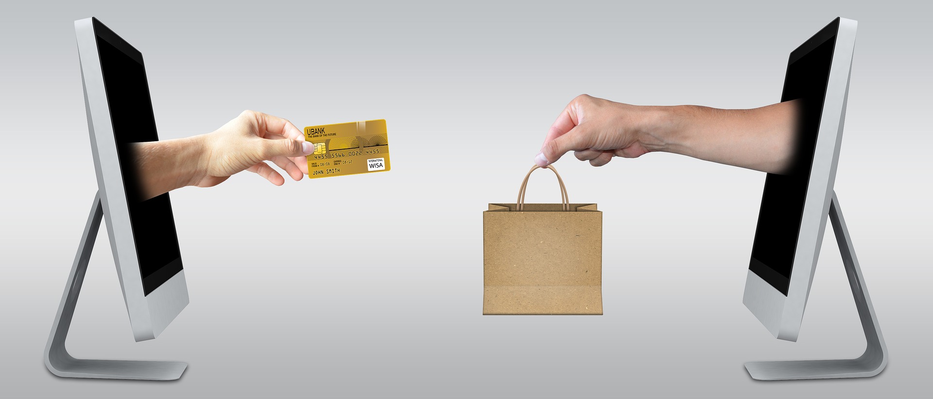 Image illustrating e-commerce/online transactions